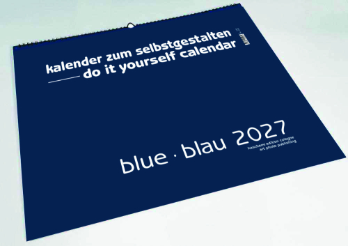 BLUE . BLAU BLANKOKALENDER . DIY . BASTEL . SELBSTGESTALTEN